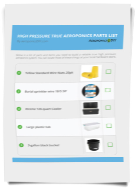 aeroponics parts list