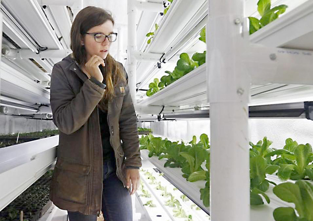 female modern farmer